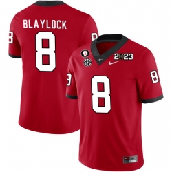 Men #8 Dominick Blaylock Georgia Bulldogs 2022-23 CTP National Championship Football Jerseys