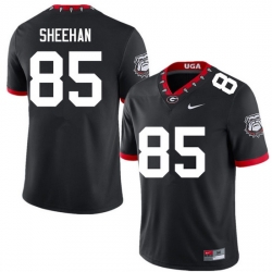 Men #85 Drew Sheehan Georgia Bulldogs College Football Jerseys Sale-100th Anniversary