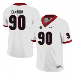 Men #90 Jake Camarda Georgia Bulldogs College Football Jerseys white