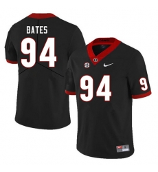 Men #94 Henry Bates Georgia Bulldogs College Football Jerseys Sale-Black