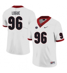 Men #96 Zion Logue Georgia Bulldogs College Football Jerseys Sale-White