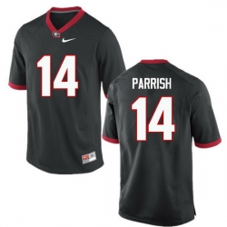 Men Georgia Bulldogs #14 Malkom Parrish College Football Jerseys-Black