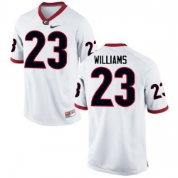 Men Georgia Bulldogs #23 Shakenneth Williams College Football Jerseys-White