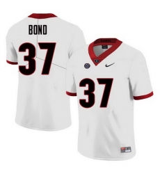 Men Georgia Bulldogs #37 Patrick Bond College Football Jerseys Sale-White