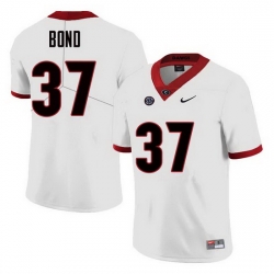 Men Georgia Bulldogs #37 Patrick Bond College Football Jerseys Sale-White