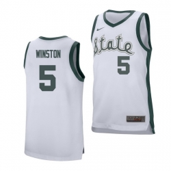 Michigan State Spartans Cassius Winston White College Basketball Men'S Jersey