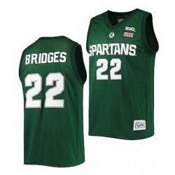 Michigan State Spartans Miles Bridges Green Commemorative Michigan State Spartans Jersey