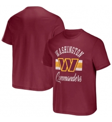 Men Washington Commanders Burgundy X Darius Rucker Collection Stripe T Shirt