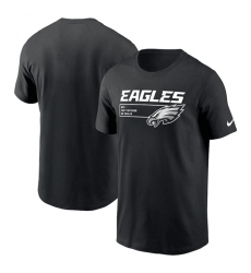 Men Philadelphia Eagles Black Division Essential T Shirt