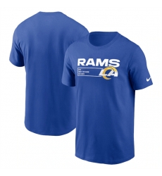 Men Los Angeles Rams Blue Division Essential T Shirt