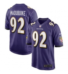 Baltimore Ravens 92 Nnamdi Madubuike Purple Vapor Limited  jersey