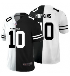 Arizona Cardinals 10 DeAndre Hopkins Men Black V White Peace Split Nike Vapor Untouchable Limited NFL Jersey