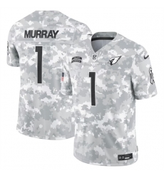 Men Arizona Cardinals 1 Kyler Murray 2024 Arctic Camo Salute To Service Limited Stitched Football Jersey