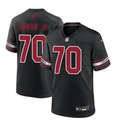 Men Arizona Cardinals Paris Johnson #70 Black 2024 F U S E Vapor Untouchable Limited Stitched