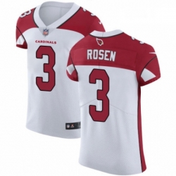 Men Nike Arizona Cardinals 3 Josh Rosen White Vapor Untouchable Elite Player NFL Jersey