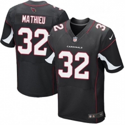 Men Nike Arizona Cardinals 32 Tyrann Mathieu Elite Black Alternate NFL Jersey