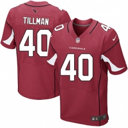 Men Nike Arizona Cardinals 40 Pat Tillman Elite Red Team Color NFL Jersey