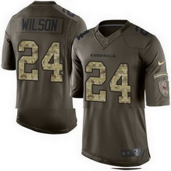 Nike Cardinals #24 Adrian Wilson Green Mens Stitched NFL Limited Salute to Service Jersey