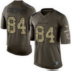 Nike Cardinals #84 Jermaine Gresham Green Mens Stitched NFL Limited Salute to Service Jersey