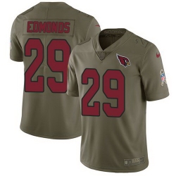 Nike Cardinals Chase Edmonds Olive Salute To Service Limited Jersey