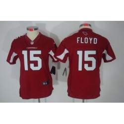 Women Nike Arizona Cardinals 15# Michael Floyd Red(Women Limited Jerseys)