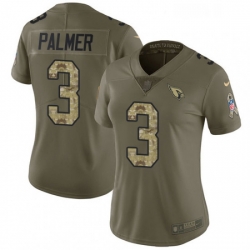 Womens Nike Arizona Cardinals 3 Carson Palmer Limited OliveCamo 2017 Salute to Service NFL Jersey