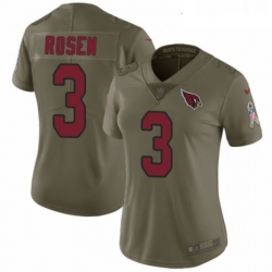 Womens Nike Arizona Cardinals 3 Josh Rosen Limited Olive 2017 Salute to Service NFL Jersey