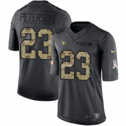 Youth Nike Arizona Cardinals 23 Adrian Peterson Limited Black 2016 Salute to Service NFL Jersey