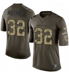 Youth Nike Arizona Cardinals 32 Tyrann Mathieu Elite Green Salute to Service NFL Jersey