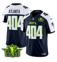 Atlanta Falcons 404 Atlanta Fashion Navy Blue Green Stitched Jersey