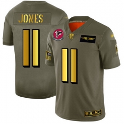 Falcons 11 Julio Jones Camo Gold Men Stitched Football Limited 2019 Salute To Service Jersey