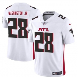 Men Atlanta Falcons 28 Carlos Washington Jr White Vapor Untouchable Limited Stitched Football Jersey