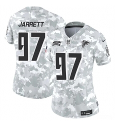 Women Atlanta Falcons 97 Grady Jarrett 2024 F U S E Arctic Camo Salute To Service Limited Stitched Football Jersey