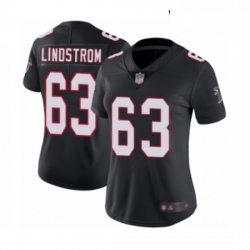 Womens Atlanta Falcons 63 Chris Lindstrom Black Alternate Vapor Untouchable Limited Player Football Jersey