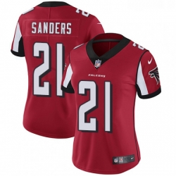 Womens Nike Atlanta Falcons 21 Deion Sanders Elite Red Team Color NFL Jersey