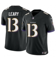 Men Baltimore Ravens 13 Devin Leary Black 2023 F U S E Vapor Limited Football Jersey