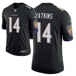 Men Baltimore Ravens 14 Sammy Watkins Black Vapor Limited Jersey