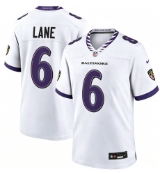 Men Baltimore Ravens 6 Ja'Kobi Lane White 2026 F U S E Vapor Stitched Limited Football Jersey