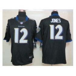 Nike Baltimore Ravens 12 Jacoby Jones black Limited NFL Jersey