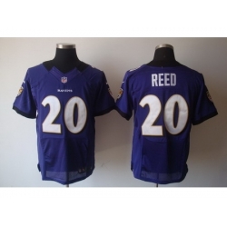 Nike Baltimore Ravens 20 Ed Reed Purple Elite NFL Jersey