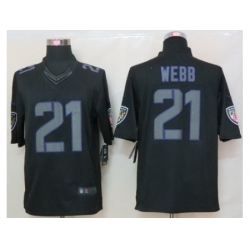 Nike Baltimore Ravens 21 Lardarius Webb Black Limited Impact NFL Jersey