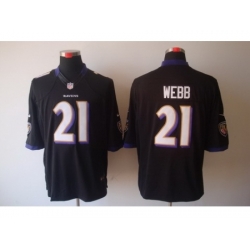 Nike Baltimore Ravens 21 Lardarius Webb Black Limited NFL Jersey