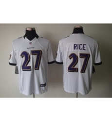 Nike Baltimore Ravens 27 Ray Rice White Limited NFL Jersey