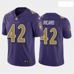 Nike Patrick Ricard Baltimore Ravens Limited Purple Team Rush Jersey Men's