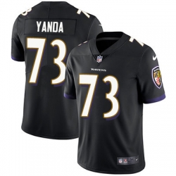 Nike Ravens #73 Marshal Yanda Black Alternate Mens Stitched NFL Vapor Untouchable Limited Jersey