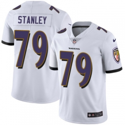 Nike Ravens #79 Ronnie Stanley White Mens Stitched NFL Vapor Untouchable Limited Jersey