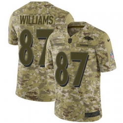 Nike Ravens #87 Maxx Williams Camo Mens Stitched NFL Limited 2018 Salute To Service Jersey