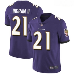 Ravens 21 Mark Ingram II Purple Team Color Men Stitched Football Vapor Untouchable Limited Jersey