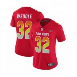 Womens Nike Baltimore Ravens 32 Eric Weddle Limited Red AFC 2019 Pro Bowl NFL Jersey