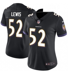 Womens Nike Baltimore Ravens 52 Ray Lewis Black Alternate Vapor Untouchable Limited Player NFL Jersey